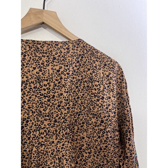 Boho Folk Earthy Maximalist Top S Indie Western Cottage Romance Eclectic Cowgirl - Picture 8 of 11